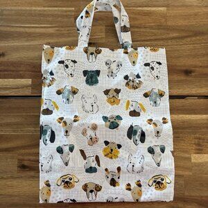 Ulster Weavers Dogs Print Reusable PVC cotton Coated Shopping Bag Preppy UK
